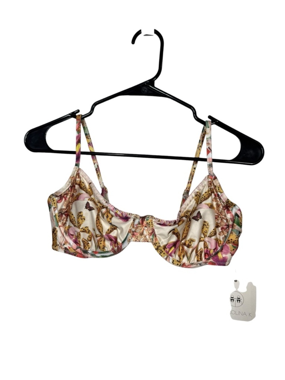 NWT Carolina K Cala Bikini Top Size Large